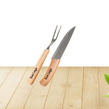 Garfo e Faca para  Churrasco Personalizados em Água Boa