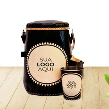 Kit com Cuia e Garrafa Térmica para Tererê Personalizados em Água Boa